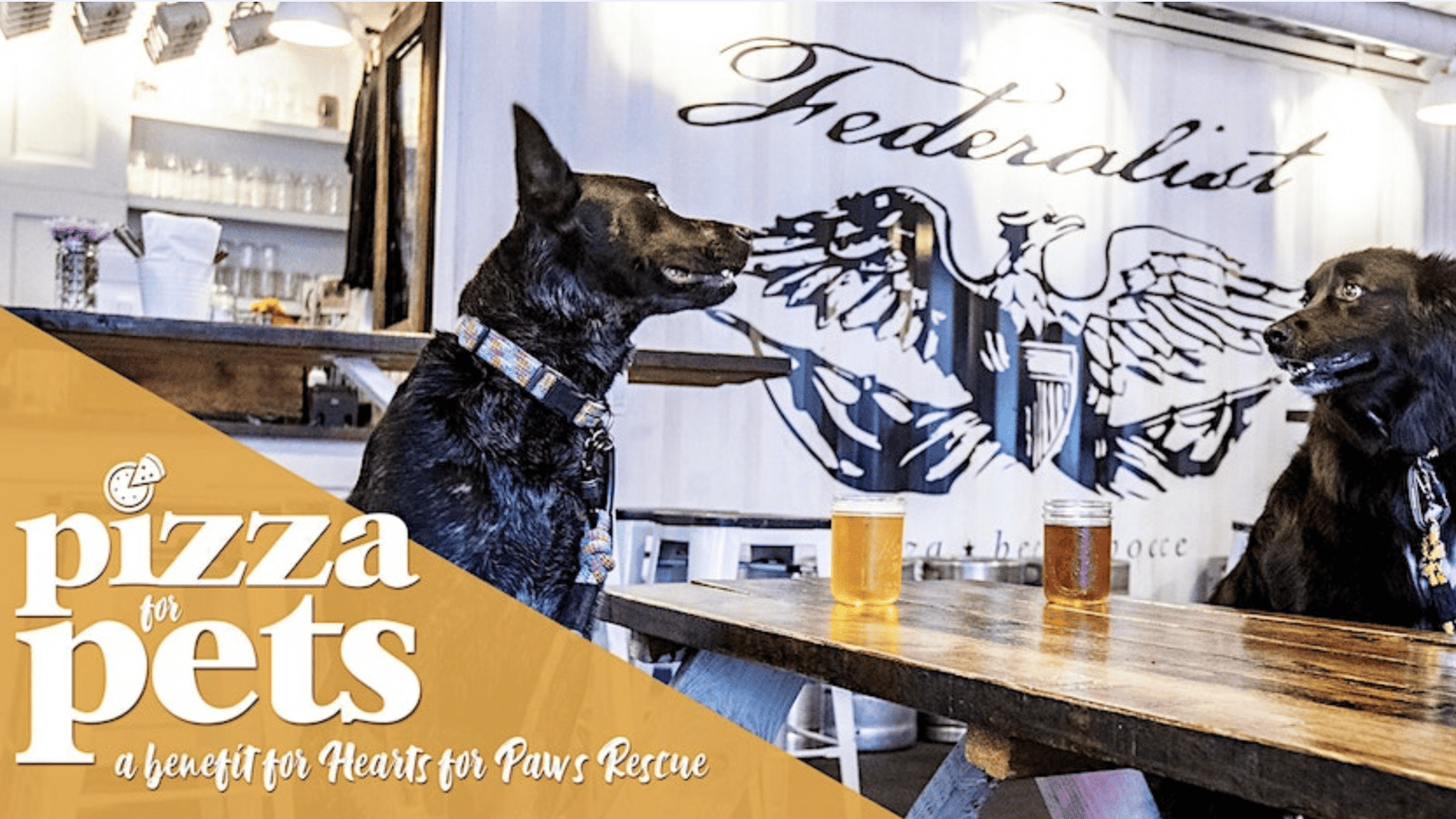Pizzas for Pets: A Benefit for Hearts for Paws Rescue banner