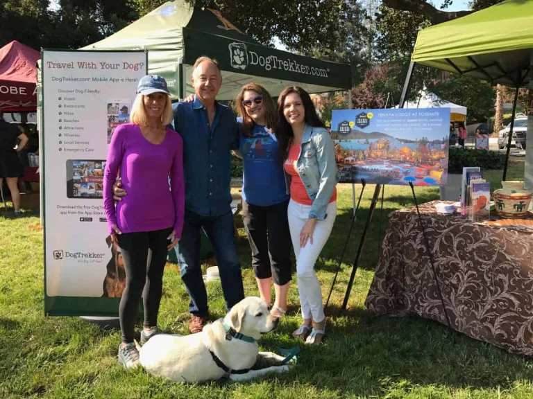 DogTrekker at Bark in the Park, San Jose.