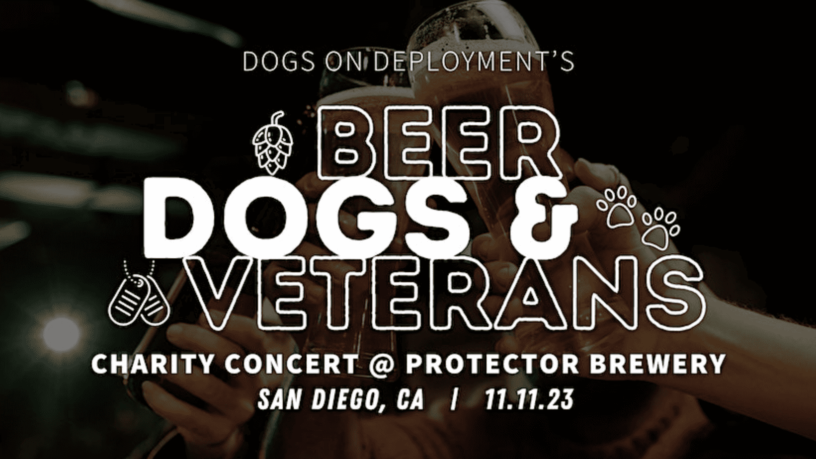 Beer, Dogs & Veterans banner