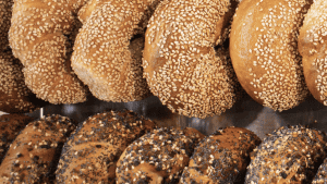 Bagels at Winston's Cafe & Bakery.