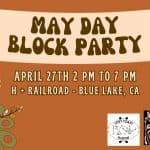 May Day Block Party banner