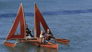 Dog-friendly outrigger canoes.