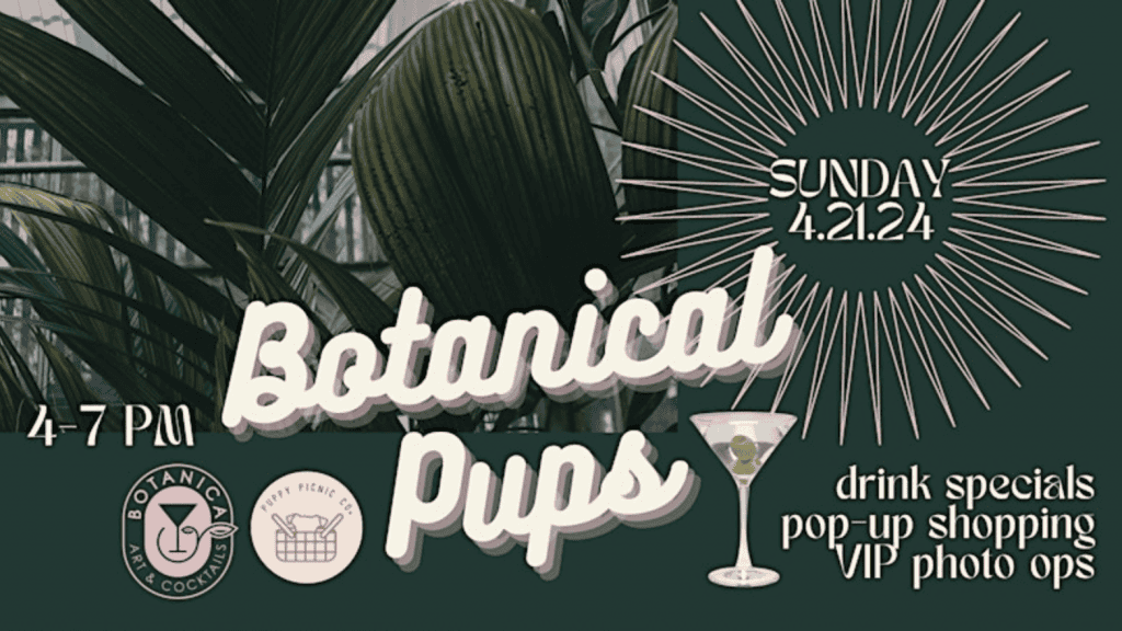 Botanical Pups event banner