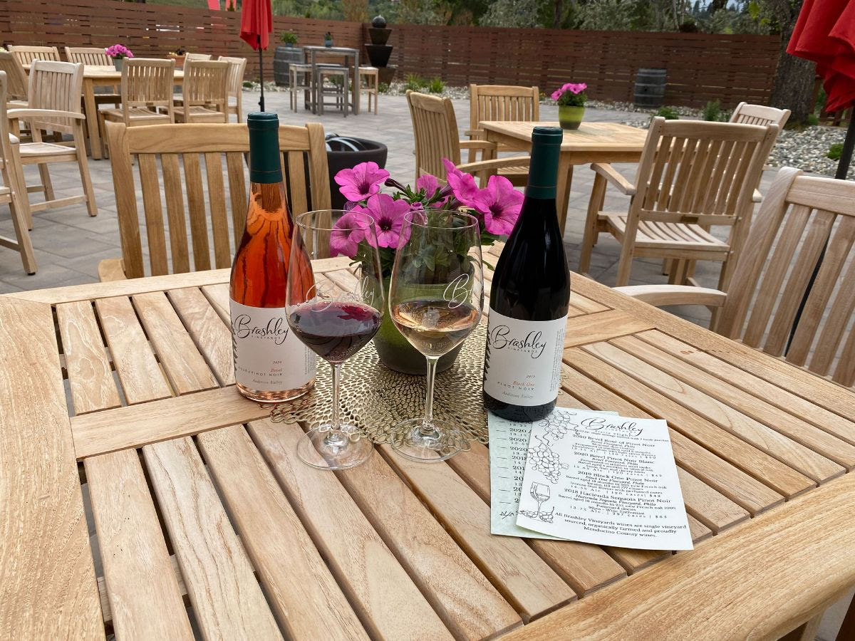 Brashley Vineyards patio in Philo