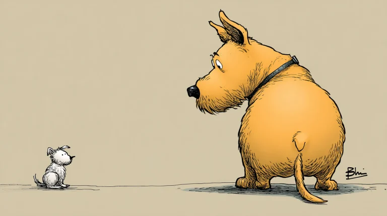 Dog cartoon does this make my posterior look too b
