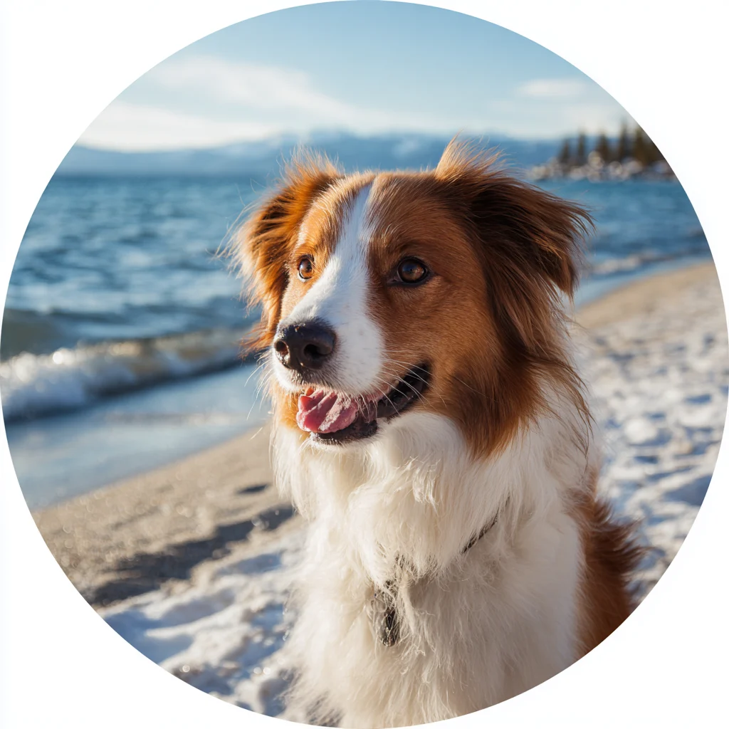 Dog on a beach