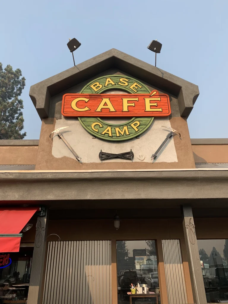 Base Camp Cafe, a dog-friendly restaurant in Mammoth Lakes, California