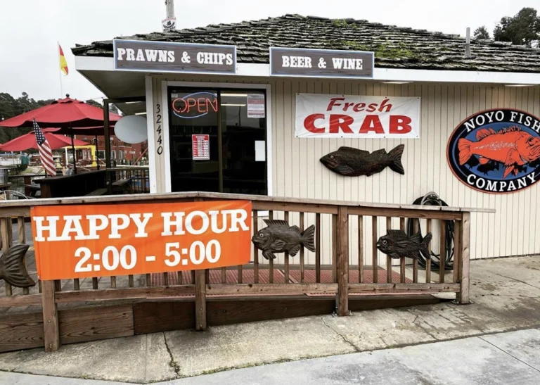 Noyo Fish Company, a dog-friendly restaurant in Fort Bragg, California