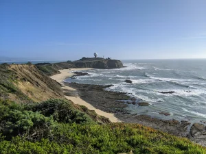 Pillar Point Bluff coastal trail in Moss Beach, California