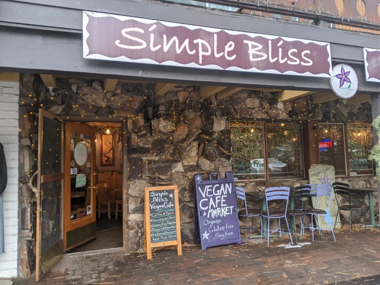 Simple Bliss Vegan Cafe, a dog-friendly restaurant in South Lake Tahoe, California
