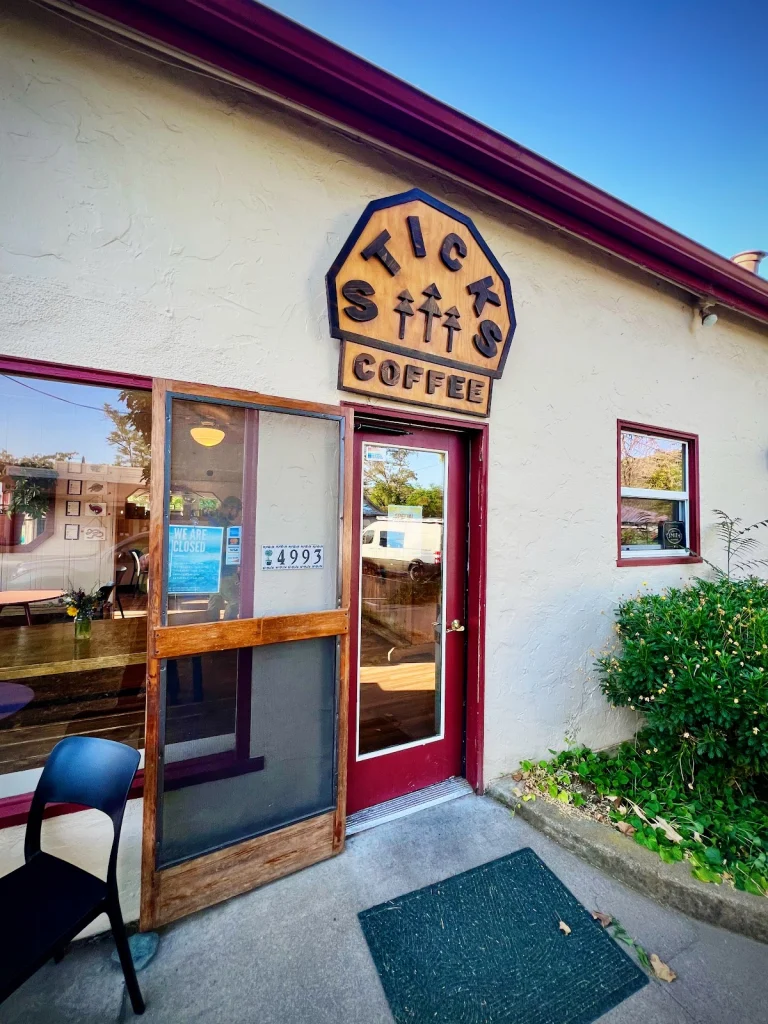 Sticks Coffee, a dog-friendly coffee shop in Mariposa, California
