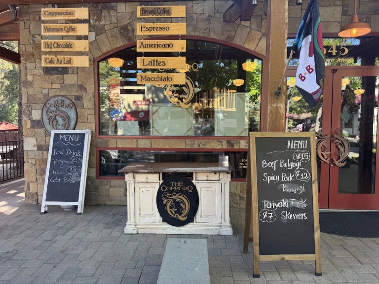 The Copper Q, a dog-friendly coffee shop in Big Bear Lake, California
