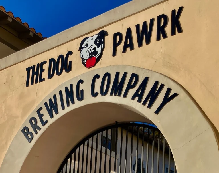 The Dog Pawrk Brewing Company, a dog-friendly bar in San Juan Capistrano, California