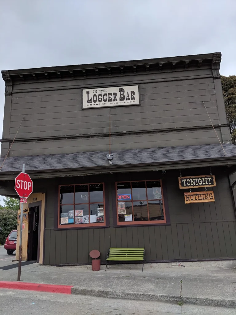 The Logger Bar, a dog-friendly bar in Blue Lake, California