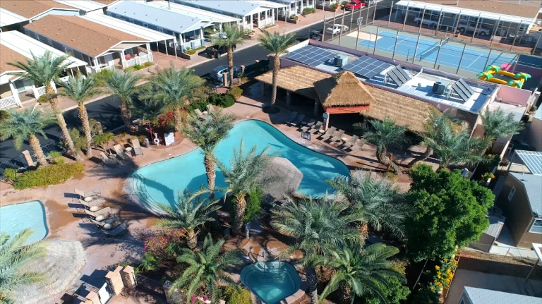 The Palms River Resort, a dog-friendly campground in Needles, California