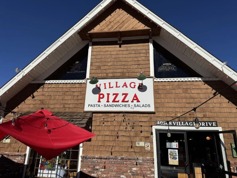 Village Pizza, a dog-friendly restaurant in Big Bear Lake, California